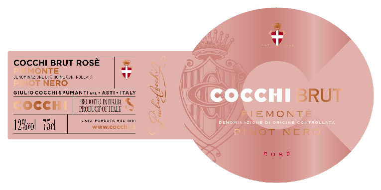 Cocchibrut Rosè - Piemonte DOC - Spumante - Giulio Cocchi - Etichetta