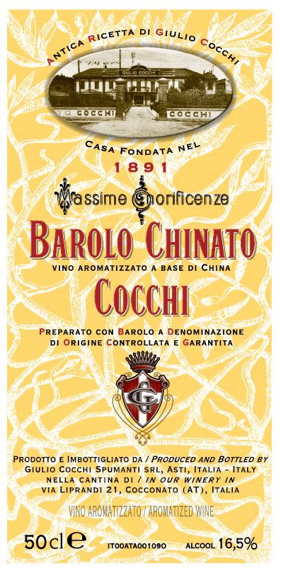 Barolo Chinato - Giulio Cocchi - Etichetta