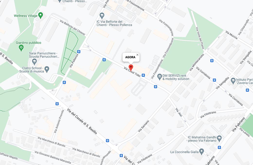 Mappa - Supermercato Agorà - Via Casal Tidei, 20 - Roma (RM) - Rivenditore Cimina Funghi