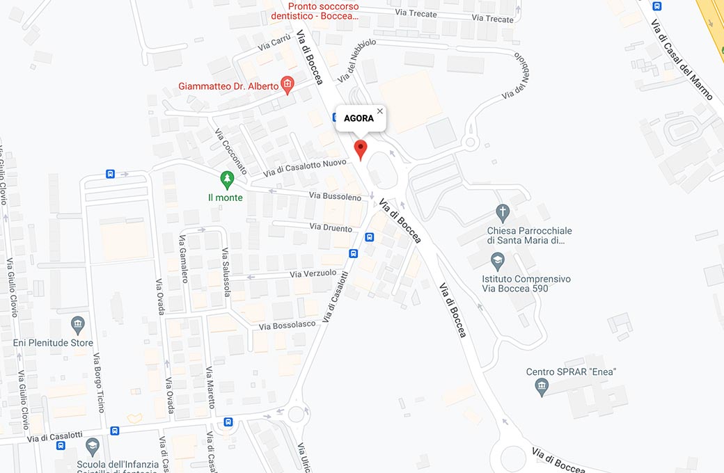Mappa - Supermercato Agorà - Via di Boccea, 632 - Roma (RM) - Rivenditore Cimina Funghi