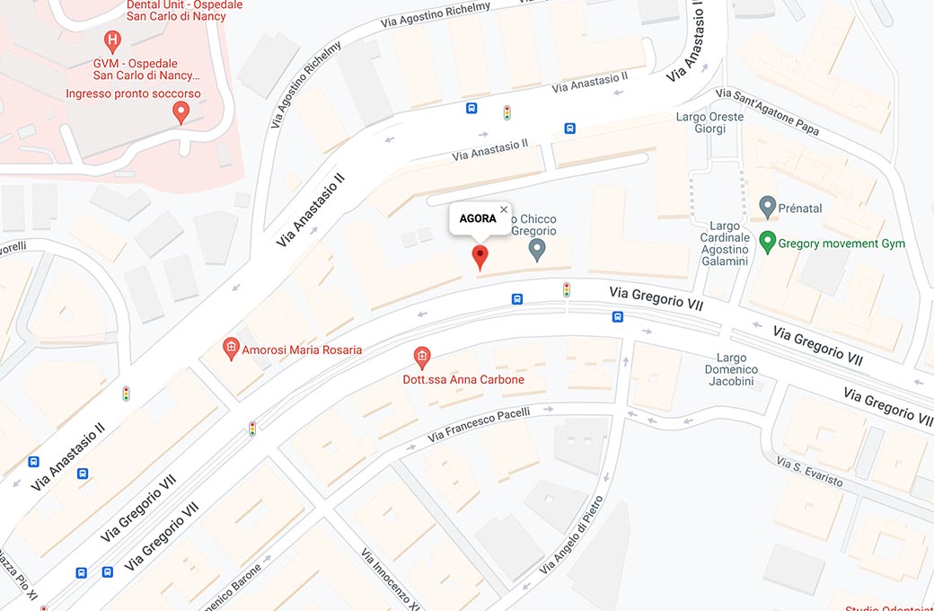 Mappa - Supermercato Agorà - Via Gregorio VII, 242 - Roma (RM) - Rivenditore Cimina Funghi